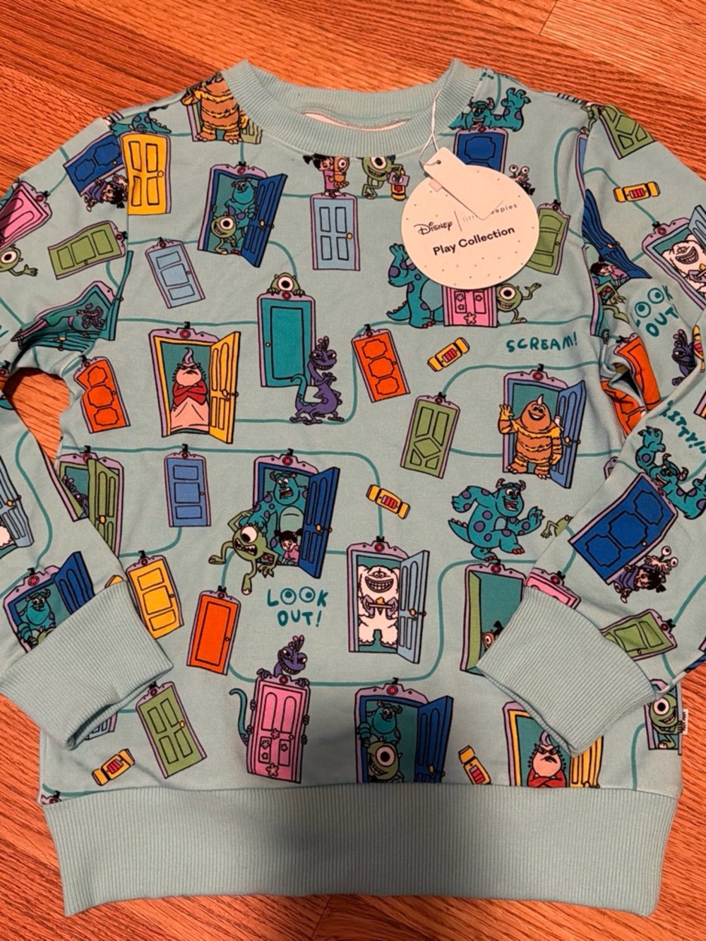 Little Sleepies Play Kids' Monsters, Inc. Sweatshirt